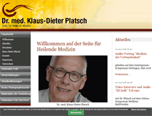 Tablet Screenshot of drplatsch.de